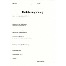 Einlieferungsbeleg